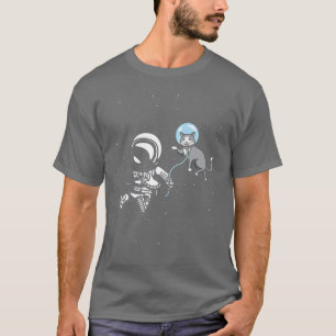 Astronaut Cat Lover Buitenste Cat Space Travel Cos T-shirt