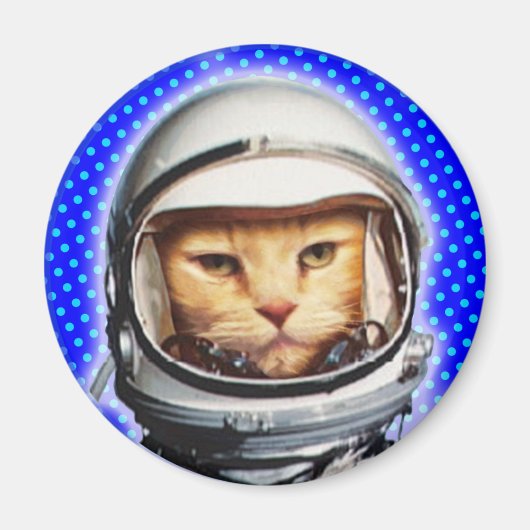 Astronaut Cat Magneet (Voorkant)