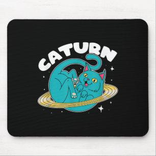 Astronaut Cat Planet Saturn Caturn Astronomy Lover Muismat