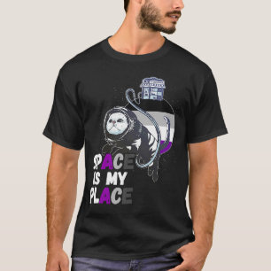 Astronaut Cat Retro Space is mijn plaats T-shirt
