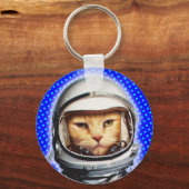 Astronaut Cat Sleutelhanger (Voorkant)