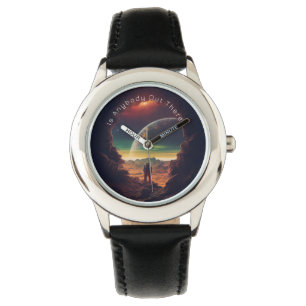 Astronaut Cave Space Planets Sun Horloge