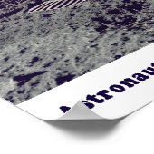 Astronaut Cernan over de Maan Apollo 17 1972 Poster (Hoek)