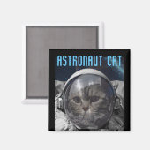 ASTRONAUT CHAT MAGNETS ESPACE (Recto/Verso)