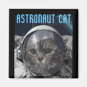 ASTRONAUT CHAT MAGNETS ESPACE (Devant)