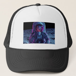 “Astronaut Chill Vibes - Vaporwave Cap” Trucker Pet