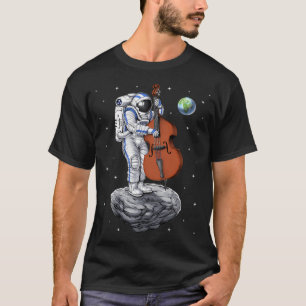 Astronaut Contrabas Speler T-shirt