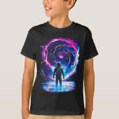 Astronaut Cosmic Outer Space Galaxy Science  T-shirt (Voorkant)