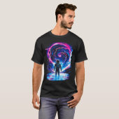 Astronaut Cosmic Outer Space Galaxy Science  T-shirt (Voorkant volledig)