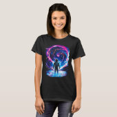 Astronaut Cosmic Outer Space Galaxy Science T-shirt (Voorkant volledig)