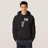 Astronaut Crypto Cryptocurrencies Crypto Trader Hoodie (Voorkant volledig)