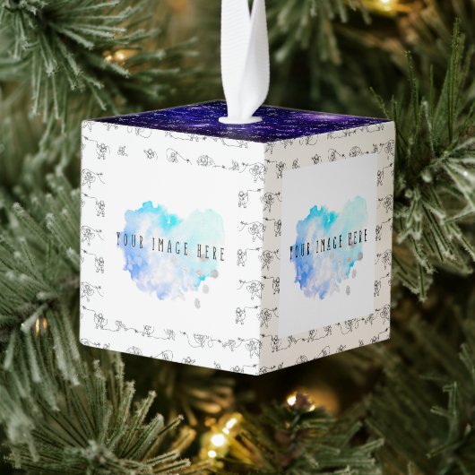 Astronaut Cube Ornament (Boom)