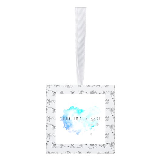 Astronaut Cube Ornament (Rechts)