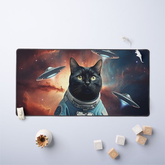 Astronaut de chat galactique (Tableau pour enfants)