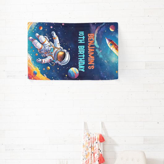 Astronaut Deep Space Sky Planets Photo Birthday Spandoek (Insitu)