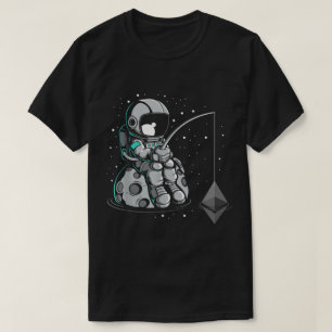 Astronaut die Ethereum vist ontwerp T-shirt