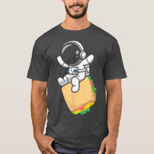 Astronaut die Sandwich gebruikt, Astronomie Sandwi T-shirt