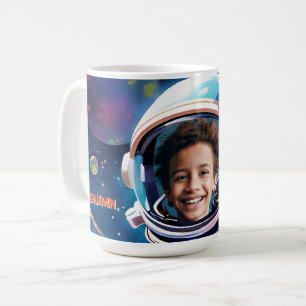 Astronaut Diepe Ruimte Lucht Planeten Foto Cadeau Koffiemok