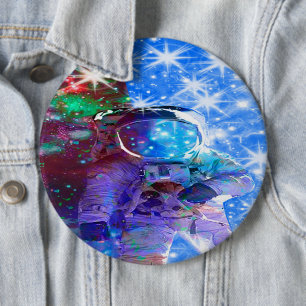 Astronaut Dimensions Pinback Button