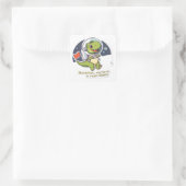 Astronaut Dinosaurus Sticker | prehistorische ruim (Tas)