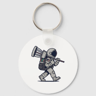 Astronaut Disc Golfer Grappige Disc Golf  Sleutelhanger