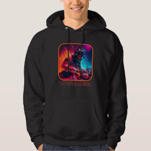 Astronaut DJ EDM voor Rave Festival House Merch Da Hoodie