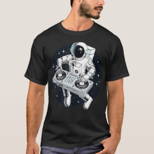 Astronaut DJ met Platenspeler T-shirt