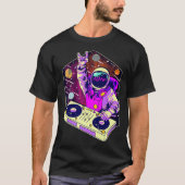 Astronaut DJ Music Psychedelic Psytrance Techno T-shirt (Voorkant)