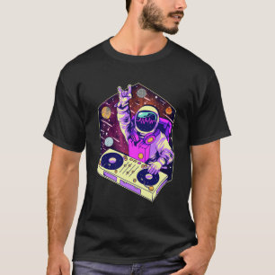 Astronaut Dj Music Psychedelic Psytrance Techno T-shirt