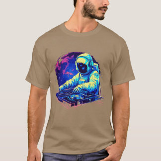 Astronaut DJ Rocking Music Festival friend T-shirt