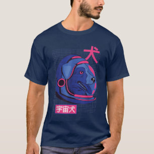 Astronaut Dog in Space Shiba Inu Akita booys Girls T-shirt