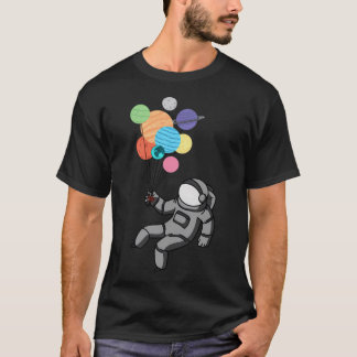 Astronaut drijft weg t-shirt