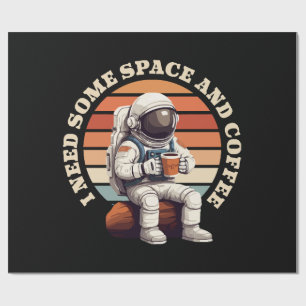Astronaut Drink koffie Cadeaupapier