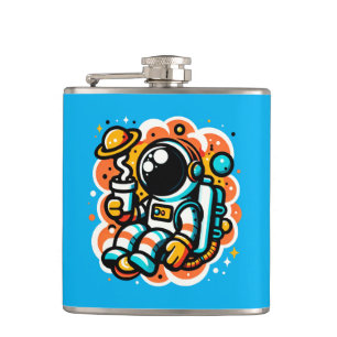 Astronaut Drink koffie - cafeïne in de ruimte Heupfles