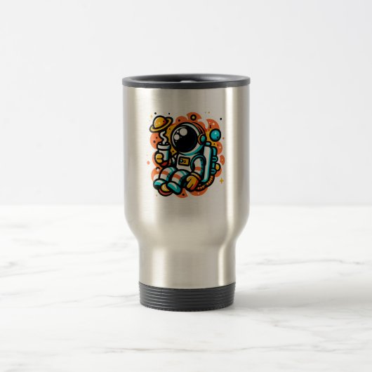 Astronaut Drink koffie - cafeïne in de ruimte Reisbeker (Center)