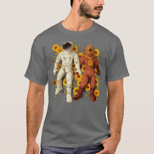 Astronaut Duiken Holding Handen door Tobe Fonse T-shirt