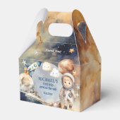 Astronaut eerste reis rond de zon gunst box bedankdoosjes (Voorkant Zijde)