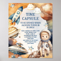 Astronaut eerste reis rond de zon tijd capsule