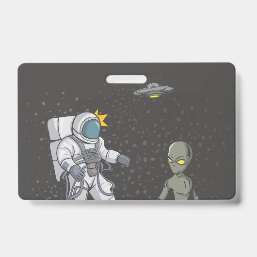 Astronaut en alien badge (Voorzijde)