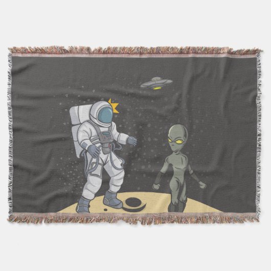 Astronaut en alien deken (Voorkant)