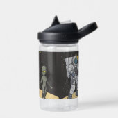 Astronaut en alien waterfles (Links)