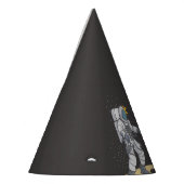 Astronaut en buitenaards feesthoedjes (Links)