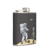 Astronaut en buitenaards heupfles (Rechts)
