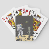 Astronaut en buitenaards pokerkaarten (Achterkant)