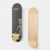 Astronaut en buitenaards skateboard (Voorkant)