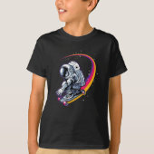 Astronaut en Skateboard T-shirt (Voorkant)