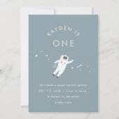 Astronaut Enfants Espace Anniversaire Invitation (Devant)
