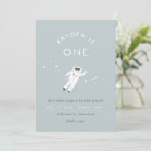 Astronaut Enfants Espace Anniversaire Invitation (Debout devant)