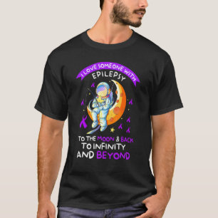 Astronaut Epilepsy Bewustheid houdt van iemand met T-shirt