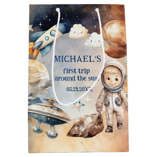 Astronaut Espace Premier Voyage Autour Du Sac Cade (Devant)